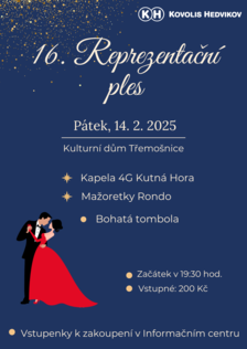 16. Reprezentační ples – Kovolis Hedvikov v Třemošnici